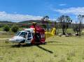 The Westpac Rescue Helicopter Service was called to a property in Tingha. Picture supplied