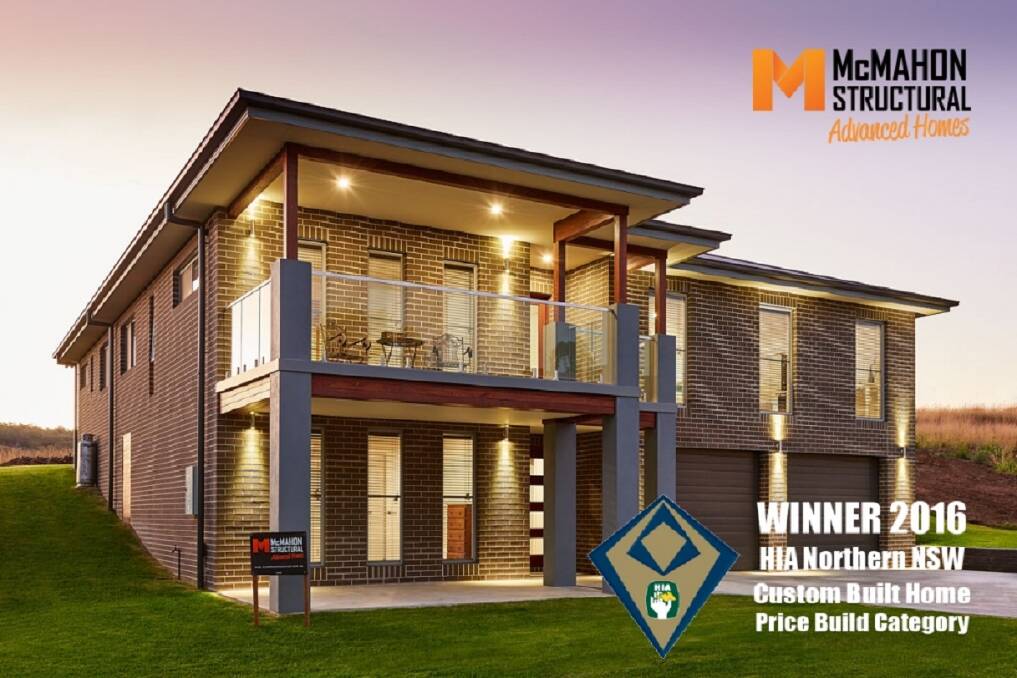 Winners: McMahon Structural backed up its 2015 win, taking out another award last year for this creation for local home owners located at 5 Vincent Place, Inverell.