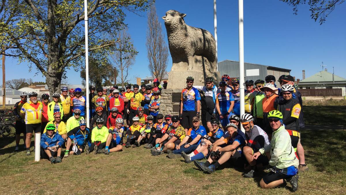 The riders treeked from Woolgoolga to Tamworth for the Westpac Rescue Helicopter service.
