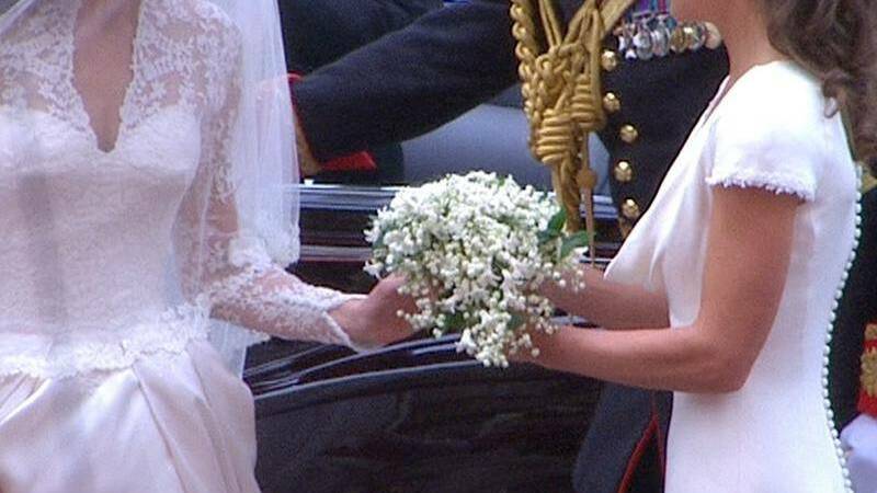  As in previous royal weddings, it is custom to have a sprig of myrtle in the bride's bouquet.
