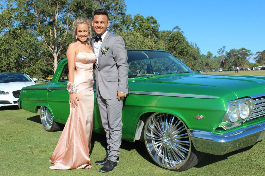 Shania Willox and Jesse Nelio arrived in style.