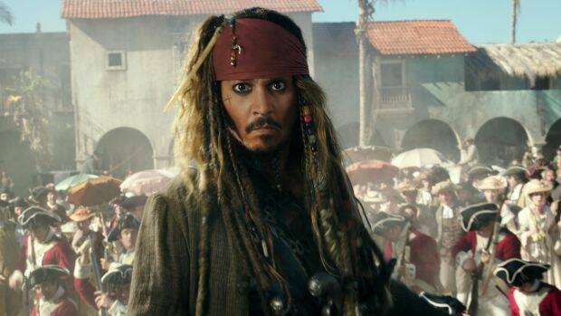 Depp as Captain Jack.