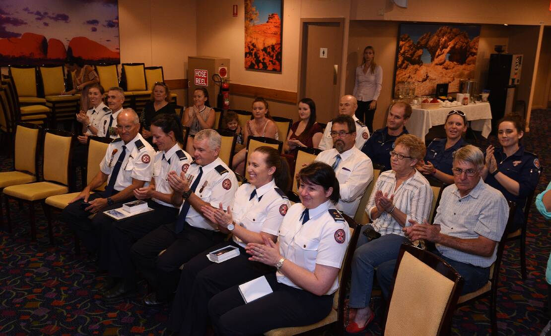 Award recipients and their supporters at the ceremony on Wednesday at Tamworth Services Club. 150217GGE02