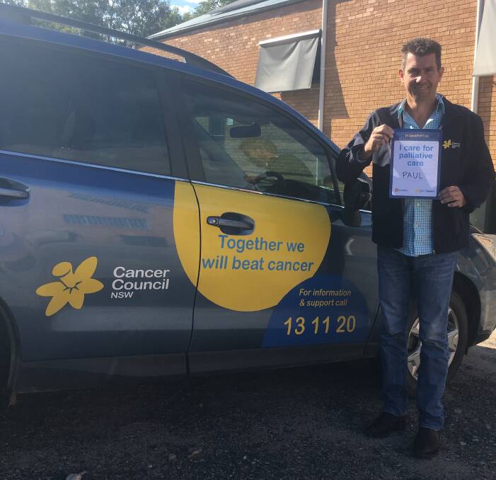 GET ON BOARD: Cancer Council NSW's Paul Hobson is urging Inverell businesses to lend their weight to a push for more palliative care funding.