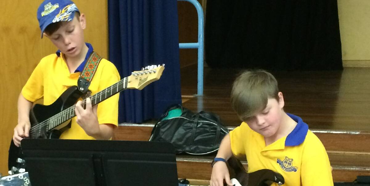 Getting along means ...  being part of our school band and sharing a love of music.