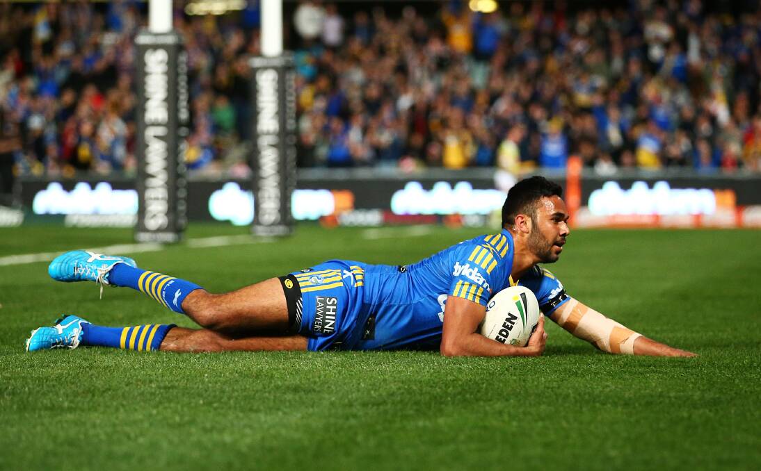 Signed: Inverell product and try-scoring superstar NRL rookie of the year Bevan French has extended his deal with the Paramatta Eels until 2019. Photo: Getty Images