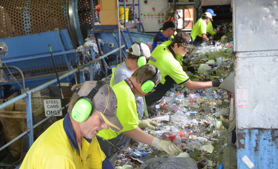 DUMPED: Northaven recycling centre in Inverell are being forced to stop accepting plastic bags as recyclable items following a national lack of demand in the market. The plant was the last in the region to accept them.