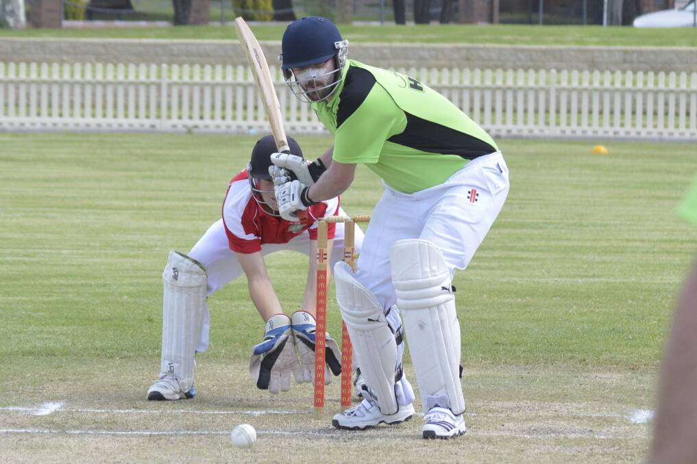 Russ Campbell at the 2016 Kurrajong Match in January where Inverell cricketers came out and played together in honour of the WWI men.