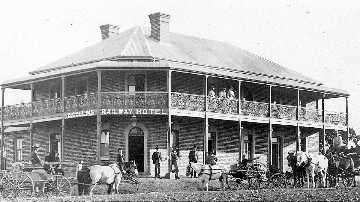 BUSY PLACE: The Inverell Railway Hotel in its heyday, when officials could bestow fines for many things, including serving customers during prohibited hours - much like today.