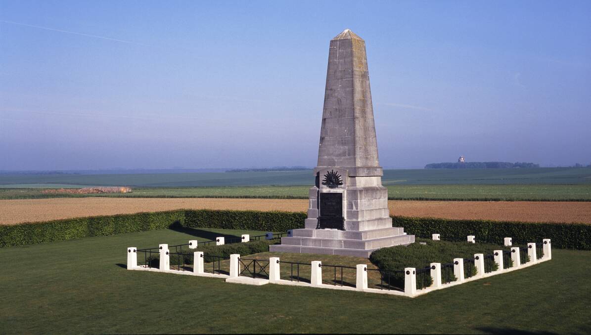 The Australian Memorial at Pozieres. Photo by Calum Stirling, Getty Images