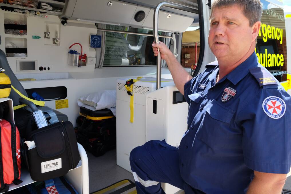 MOBILE HOSPITAL: The vehicle where Peter Higgins says they are able to begin treatment for accident and injury victims to save lives immediately.
