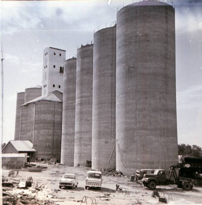 BIG DEAL: The Inverell four most recent Inverell silos under construction in 1968-69. 
