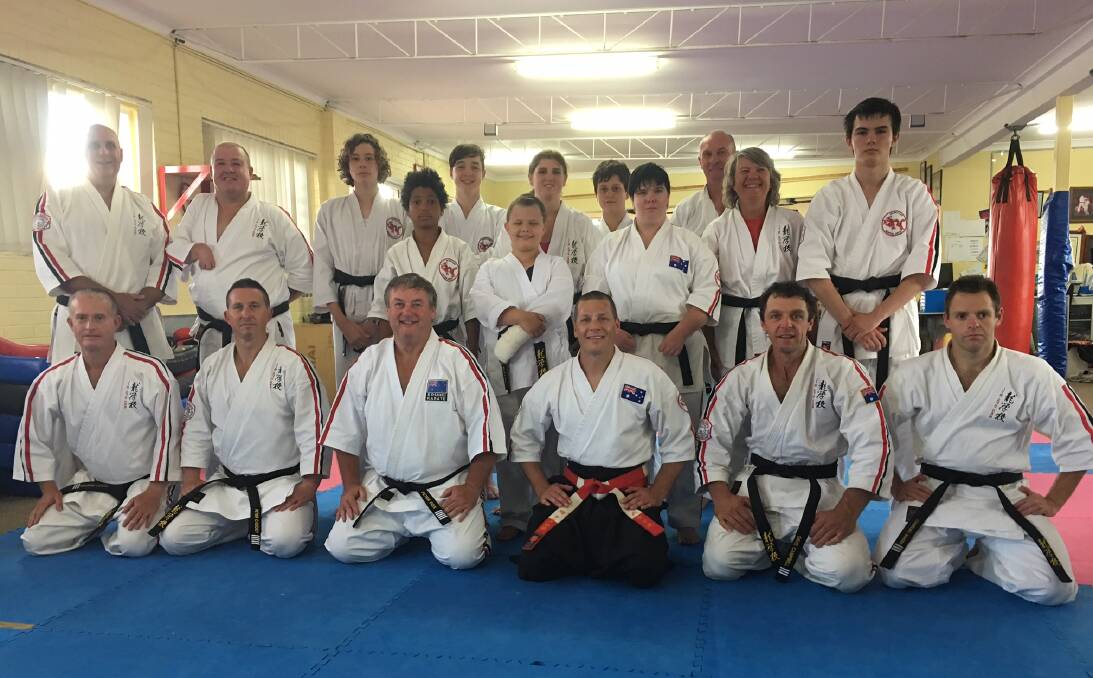 ACHIEVING: The recent recipients of new achievements from the Inverell-based Jin Ryu Kan Martial Arts Organisation. Photo: Nick King