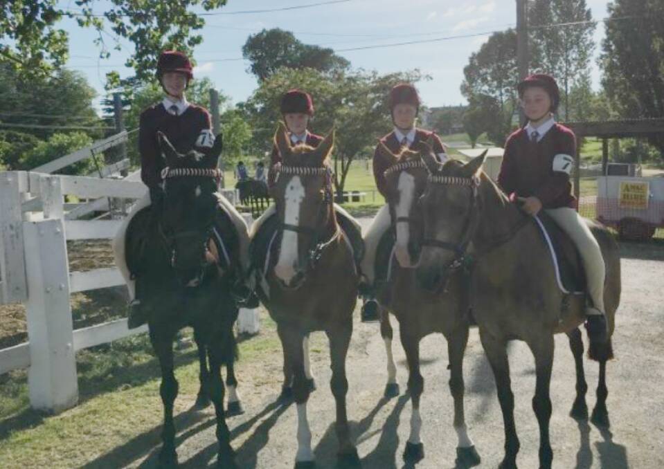 Junior Team of Four Toby Adams, Michaela McLay, Danneika Lyons and Pruce Ticehurst. Photo contributed by Annabel Sides

