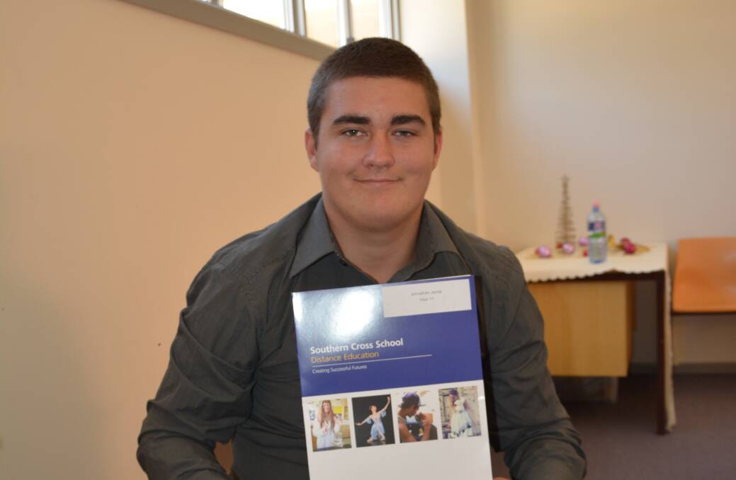 Johnathon Jarvis, Year 11 student, was honored for his work in English, Maths and Science.