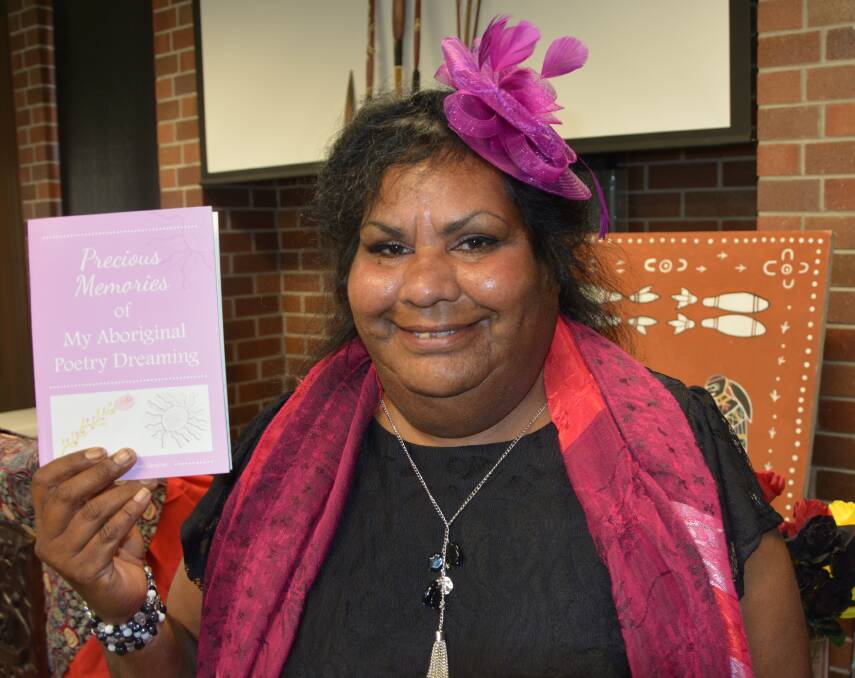 First book: Esther Gardiner launches her book at Inverell Library.