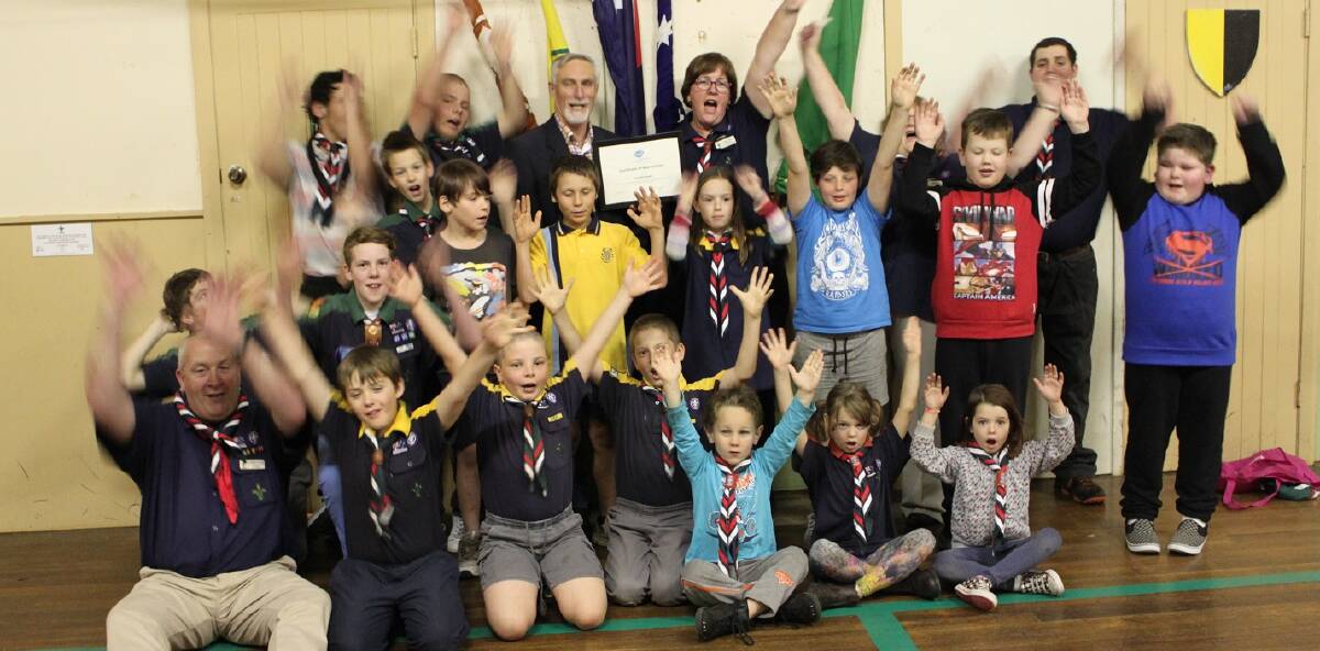 Thanks for your help: Scouts cheer to help pet ownership in the Inverell community.