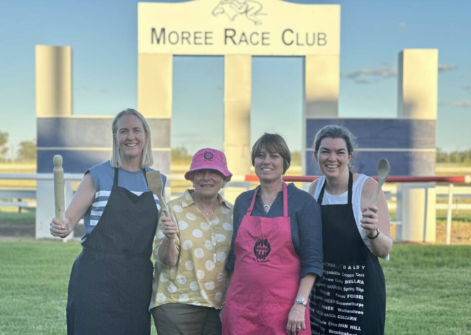 Bec McMillan, Margi Kirkby, Michelle Gobbert and Rebecca English are excited to share Moree on a Plate's return to the Moree Racecourse. Picture supplied.