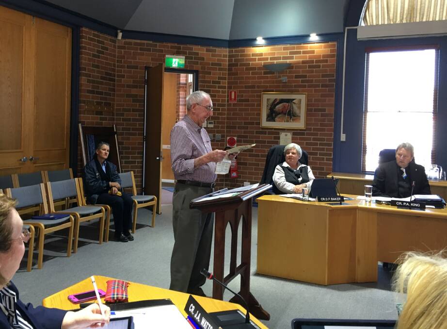 Former Cr Bob Bensley addressed Inverell Shire Council last month expressing his hospital concerns while pointing to an Inverell Times article from 1977. 