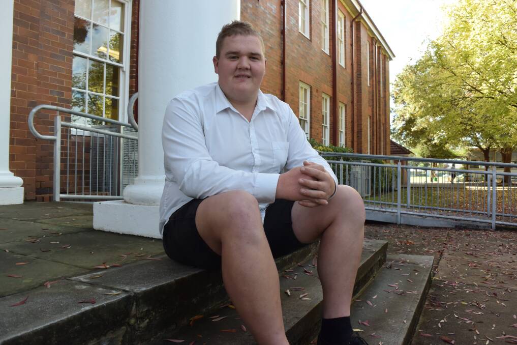 Winner: Inverell High School year 12 student Layne Fitzgerald was proud to receive the regional School Based Apprentice award, and hopes to take home the state version next month.