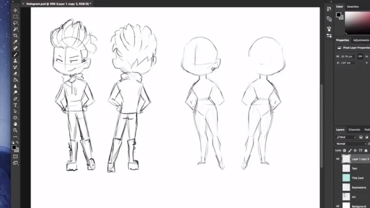Meg’s animation project | Week 1 Vlog: character design