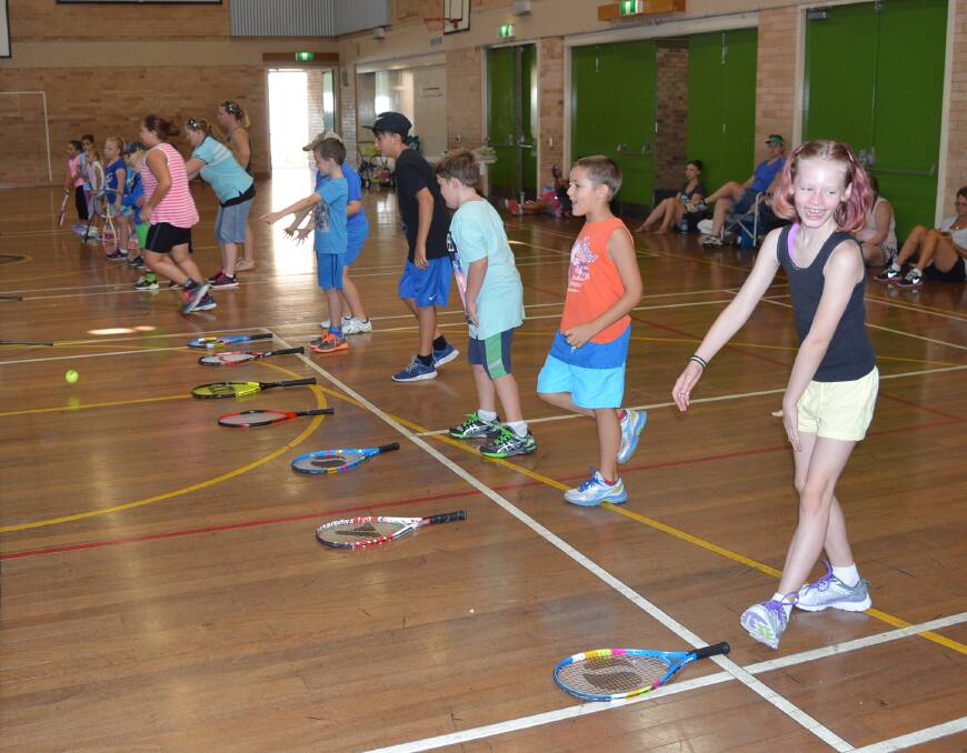 Over 30 children from ages two and up came along to the free tennis hotshots day. Co-ordinator Jeff Blanck said the focus was on having fun.