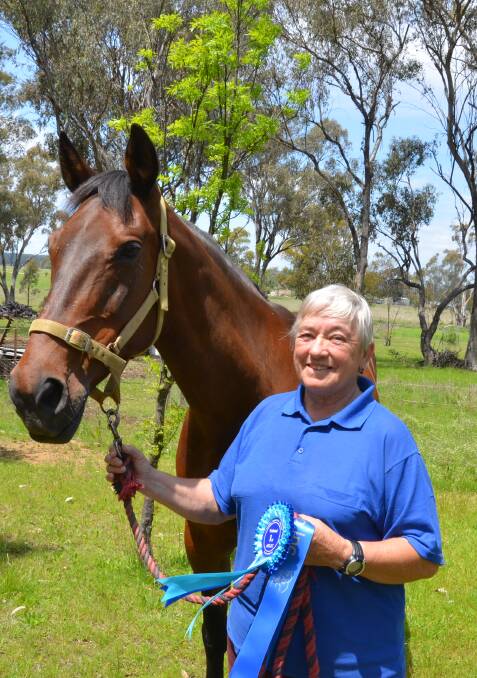 Helena South with her well-loved mare Ellalou.