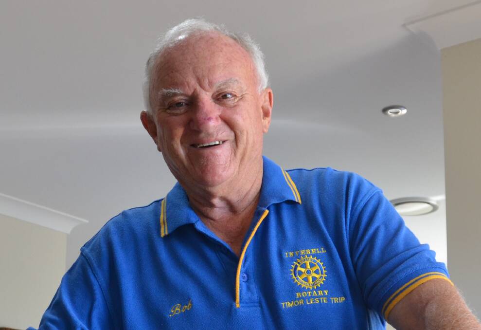 Inverell Rotarian Bob Neich was happy to help.