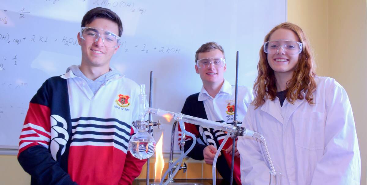 Jack Roussos, Jordan Harrington and Hannah Wales are all passionate about science.
