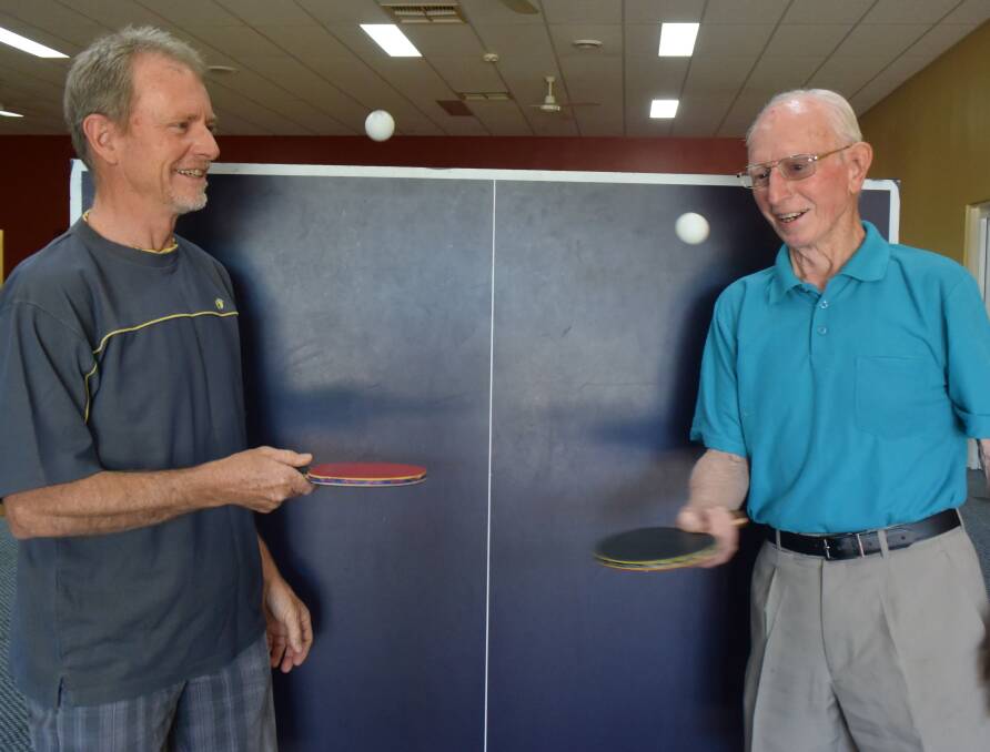 Garry Newley and George Dixon are huge table tennis enthusiasts, and hope to see many locals try it out.