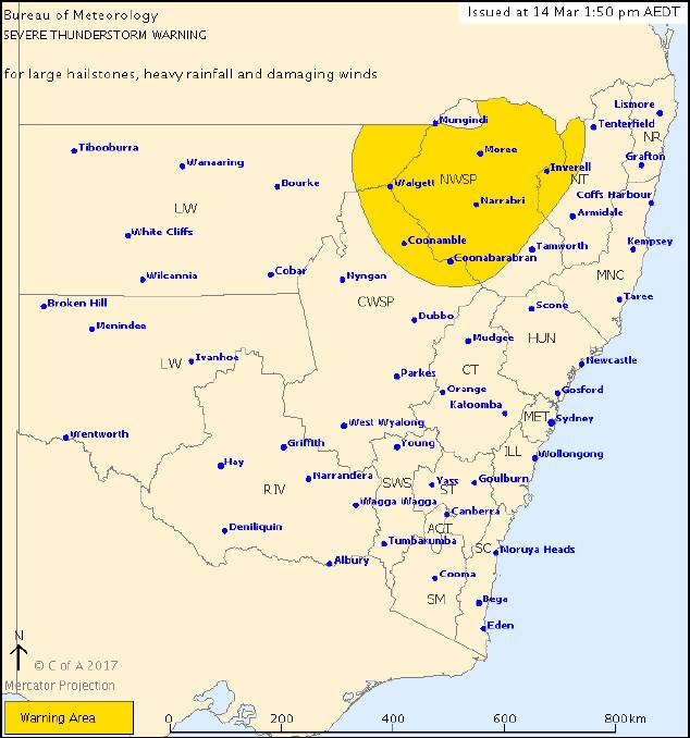 Heavy rain moves east, thunderstorm warnings have passed for much of Northern Tablelands