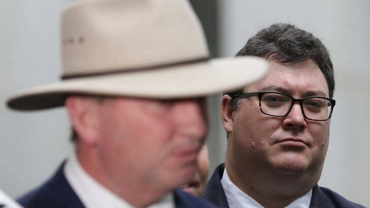 George Christensen and Deputy Prime Minister Barnaby Joyce. Photo: Andrew Meares