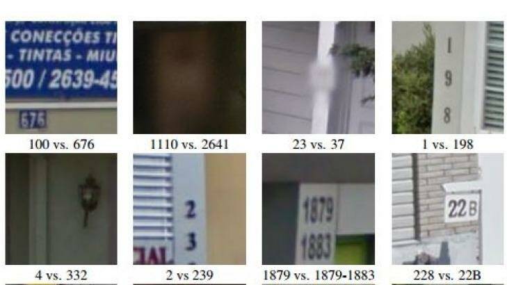 Street smarts: How a computer can identify different numbers from Google Street View images. Photo: Screenshot