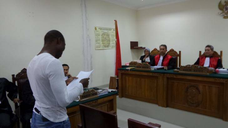 Michael Titus Igweh claims a confession was forced from him. Photo: Andri Donnal Putera