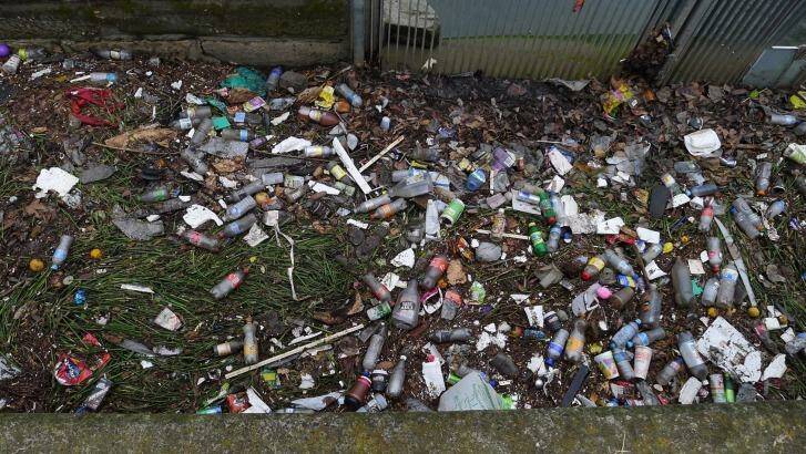 In NSW about 168 million beverage containers weighing 17,700 tonnes are littered every year. Photo: Supplied