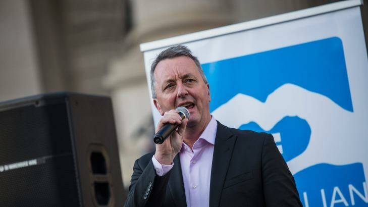 "We'll continue to work closely with unions, stakeholders, the disability workforce and people with disability to deliver the NDIS for Victoria": Victorian Disability Minister Martin Foley. Photo: Chris Hopkins