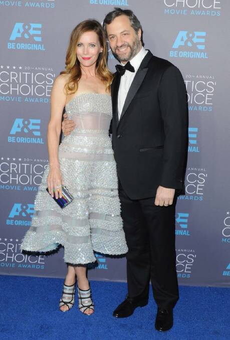 Judd Apatow and wife Leslie Mann at the Critics' Choice Awards.