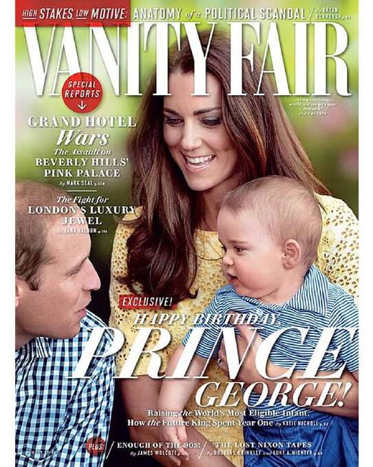 Prince George stars on the August cover of Vanity Fair. The exclusive is that according to insiders, Prince George is “permanently hungry”.