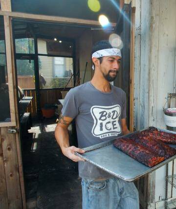 Barbecued beef brisket from B&D ice house. Photo: Elspeth Callender