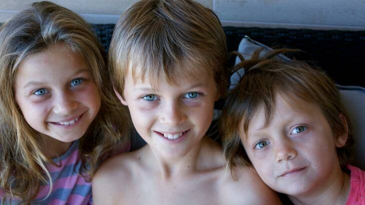 The Maslin family released this photo of their children Evie, Mo and Otis after they were killed when flight MH17 was shot down. Photo: Supplied