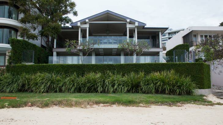 John Leaver's beachfront home in Point Piper has been frozen by the Tax Office. Photo: Edwina Pickles