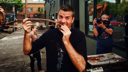 Moveable Feast. Pete Evans. Filming in the USA. Photo:Facebook