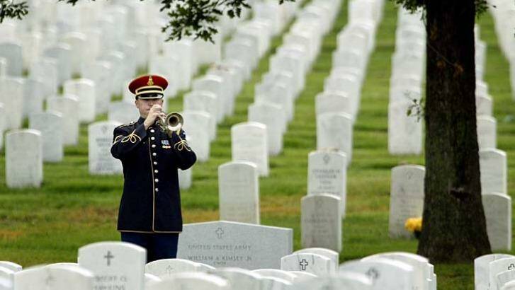 A model for Canberra: a funeral in Arlington National Cemetery, outside Washington DC. 
