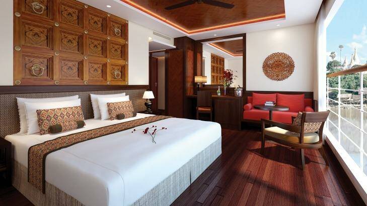Travel in style: An artist's impression of a suite on Avalon Myanmar.