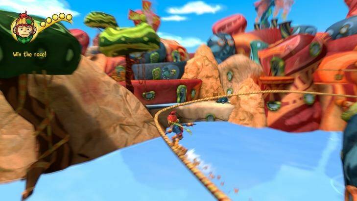 Pastel parkour: Exploring the vibrant rural areas of Tinker Land.