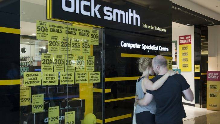 Dick Smith outlets are said to occupy prime positions in shopping centres, close to supermarkets and food courts. Photo: Jessica Hromas