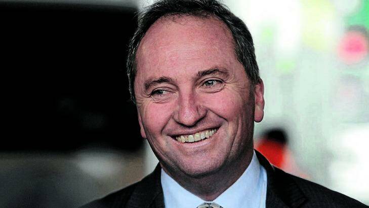 Forced relocation:  Deputy Prime Minister Barnaby.