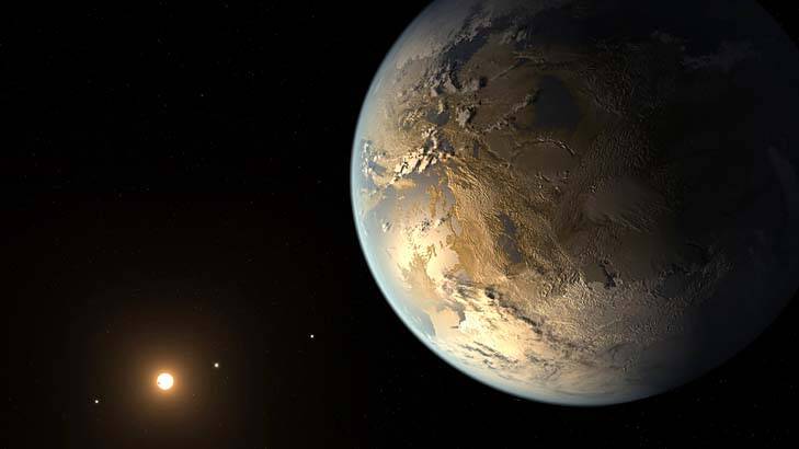 An artist's impression of the Earth-sized planet Kepler-186f. Photo: NASA