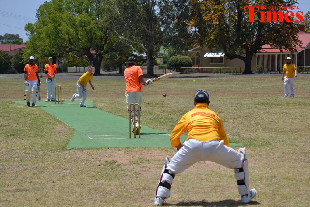 In the local A grade cricket Tingha took on the Invincibles at Brooks Oval, Inverell.