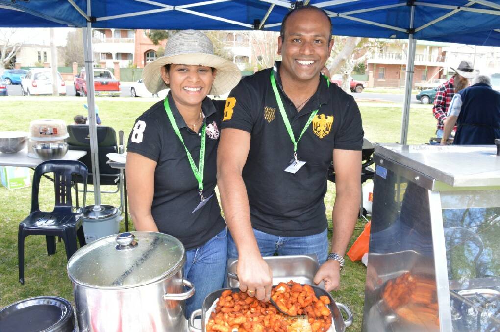 A BBQ was held to raise funds for the Sankar Raj family as Aimee is battling in Sydney.